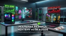 Видеокарта для игр на ноутбук vs ПК: реальная разница: какие модели актуальны и стоят своих денег в 2026